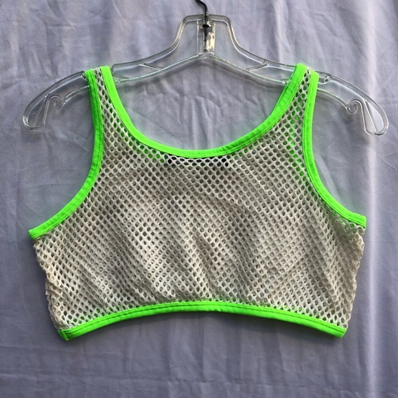 This is a love song mesh crop tank - Picture 3 of 3